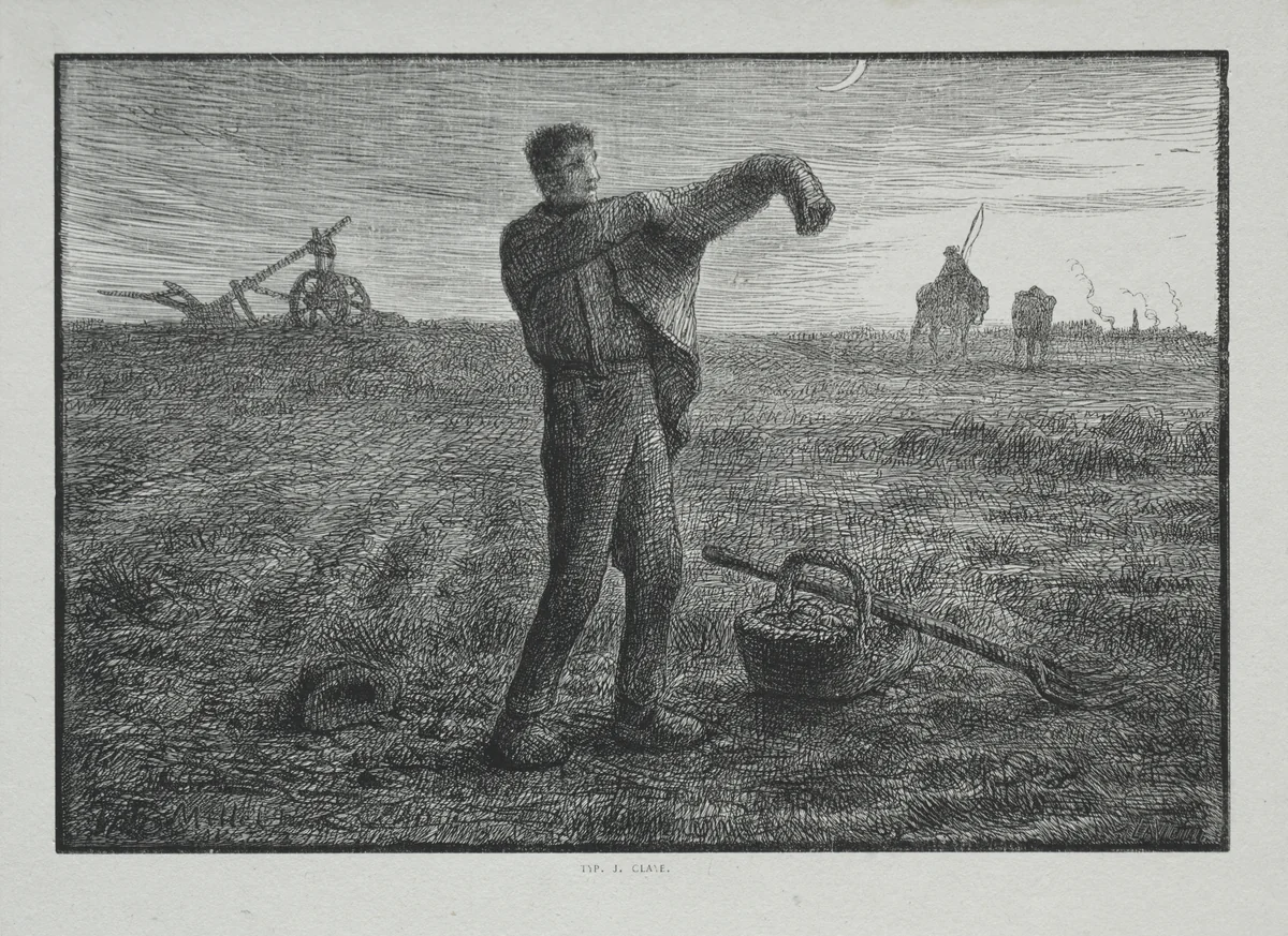 Four Hours of the Day: Evening by Adrien Lavieille, print, 1860