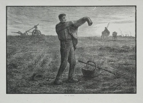 Four Hours of the Day: Evening by Adrien Lavieille, print, 1860