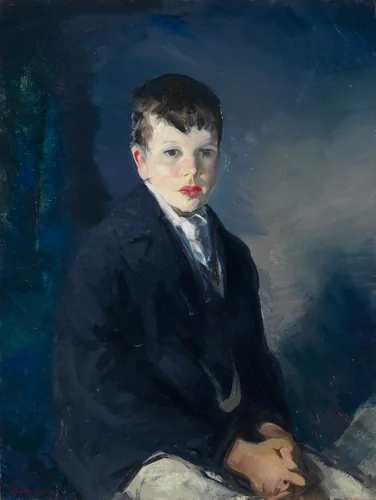 Boy in a Blue Coat by George Bellows, painting, 1915