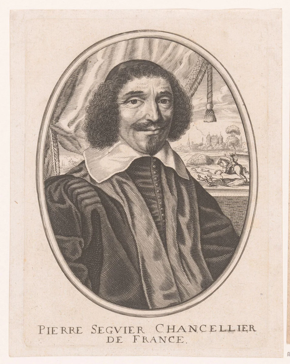Portret van Pierre Séguier by anonymous, print, 1618-1668