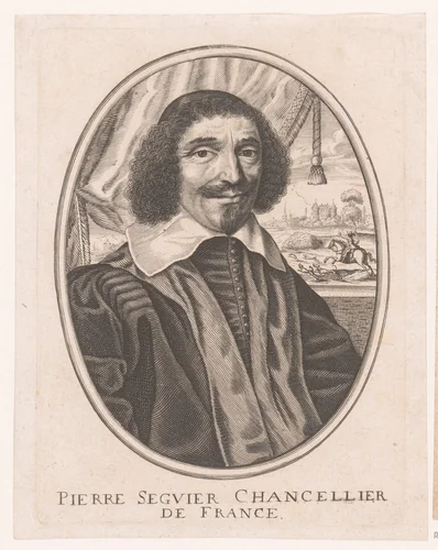 Portret van Pierre Séguier by anonymous, print, 1618-1668