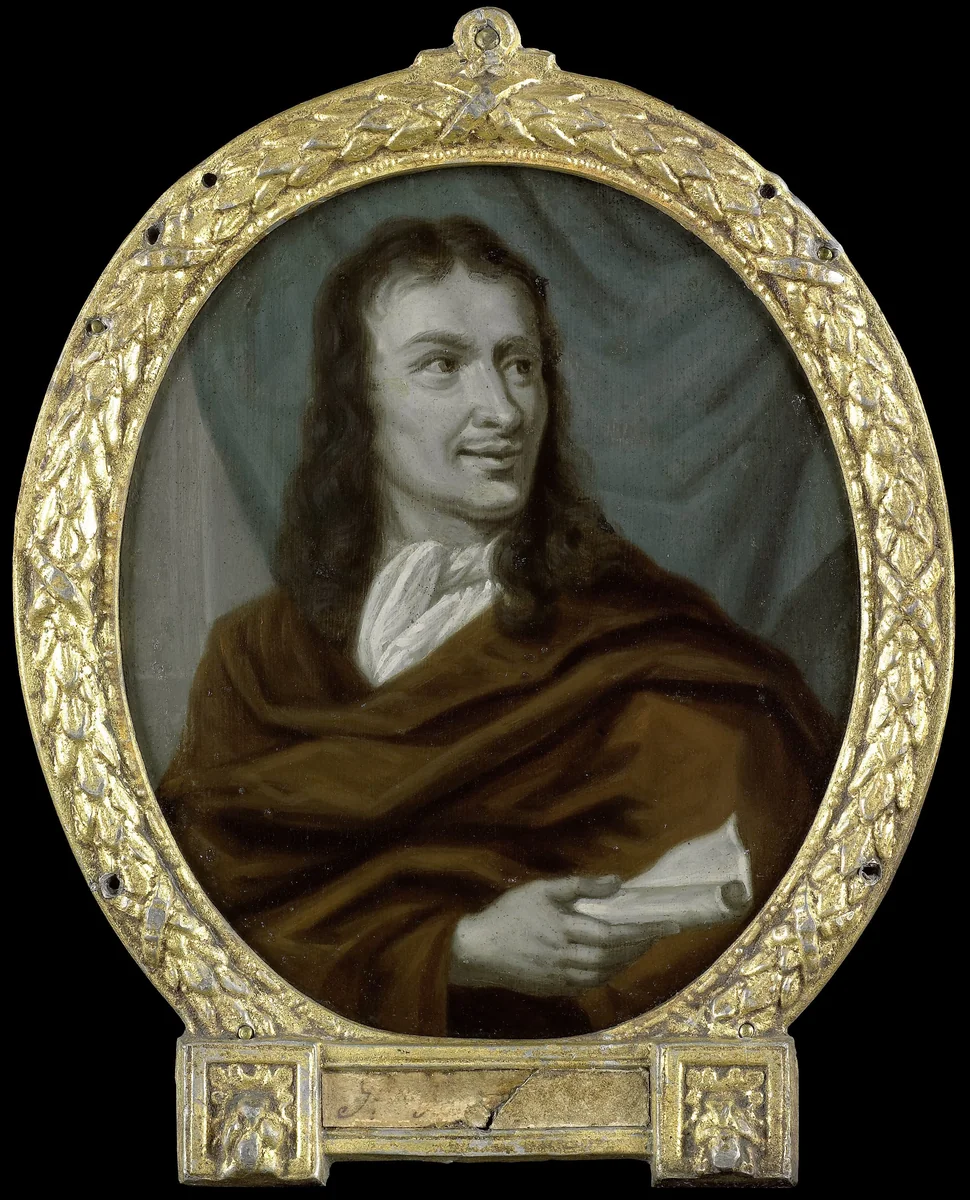 Portrait of Pieter Verhoek, Poet and Marble Painter in Amsterdam by Arnoud van Halen, painting, 1700-1732