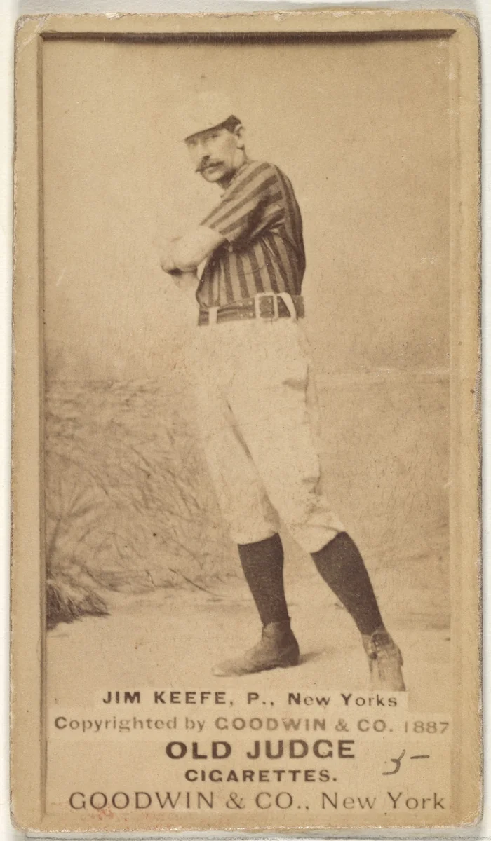 Timothy John "Tim" Keefe, Pitcher, New York, from the Old Judge series (N172) for Old Judge Cigarettes by Goodwin & Company, photograph, 1887