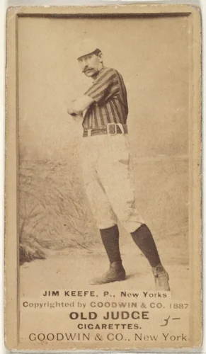 Timothy John "Tim" Keefe, Pitcher, New York, from the Old Judge series (N172) for Old Judge Cigarettes by Goodwin & Company, photograph, 1887