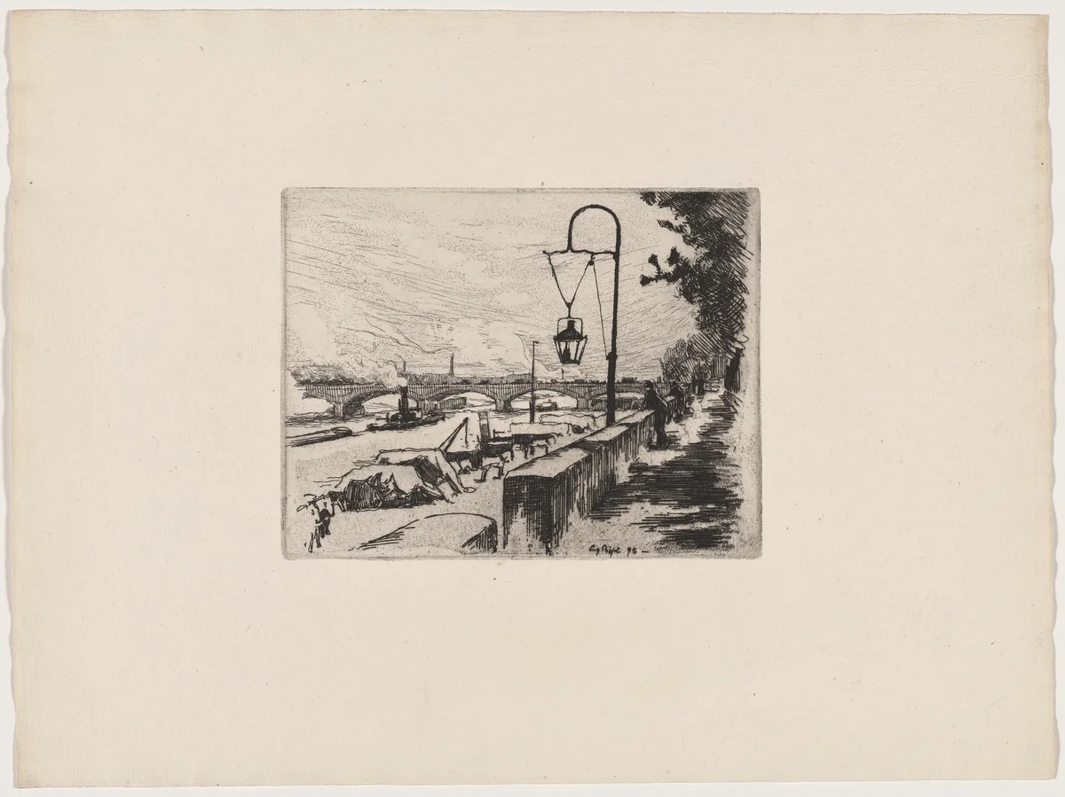 Le pont d'Austerlitz by Eugène Béjot, portfolio, 1895