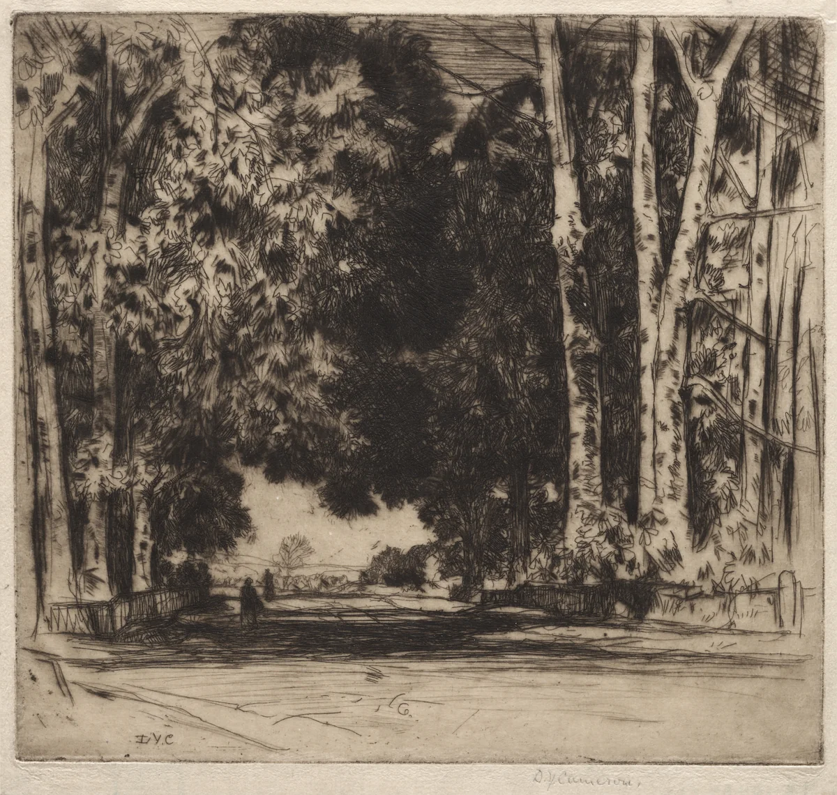 The Avenue by David Young Cameron, print, 1905