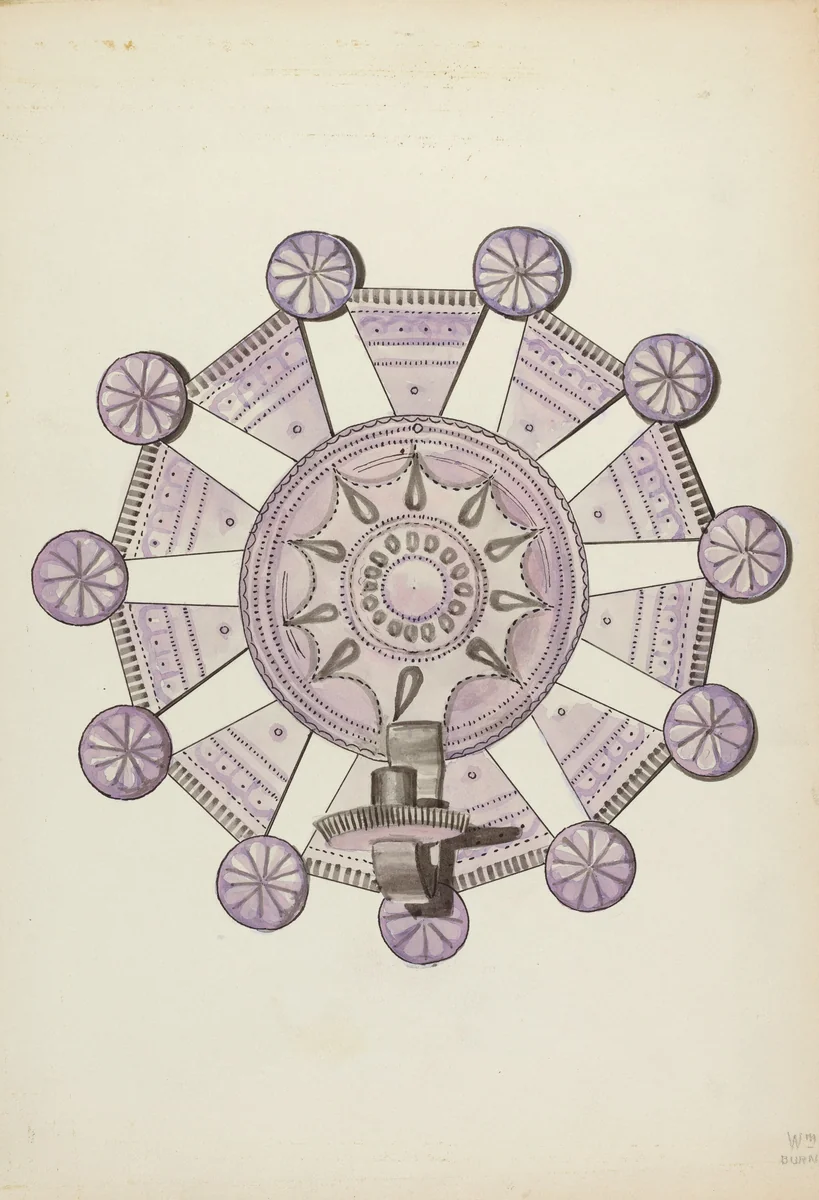 Candle Holder by Hal Blakeley, index of american design, 1935-1942