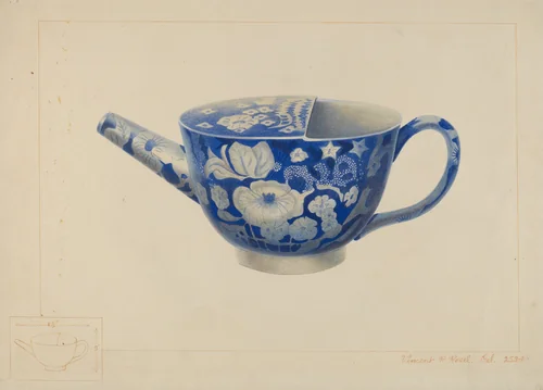 China Invalid's Cup by Vincent P. Rosel, index of american design, 1938