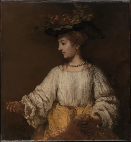 Flora by Rembrandt van Rijn, painting, 1649-1659