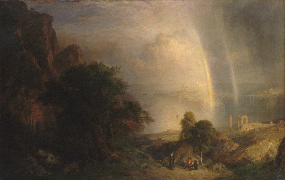 The Aegean Sea by Frederic Edwin Church, artwork, 1874-1877