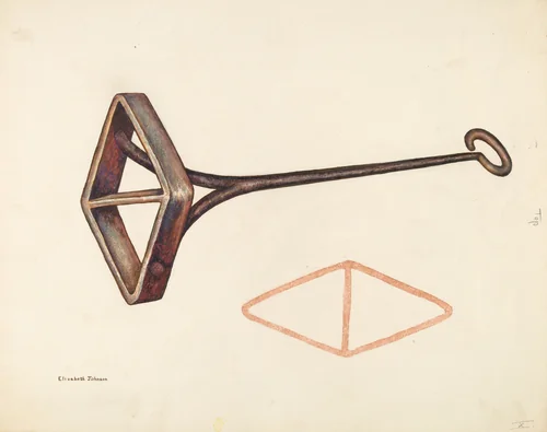 Branding Iron by Elizabeth Johnson, index of american design, 1942