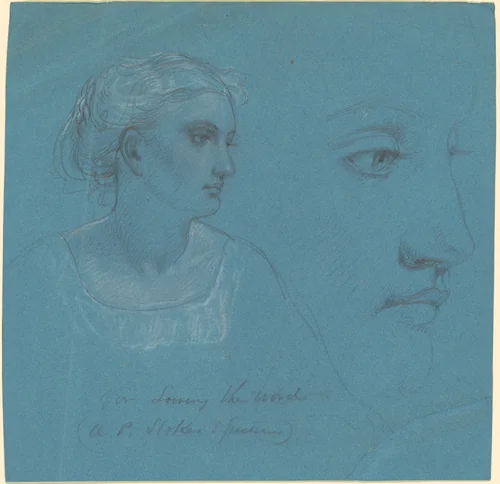 Studies for "Sowing the Word" by Daniel Huntington, drawing, 1863-1873