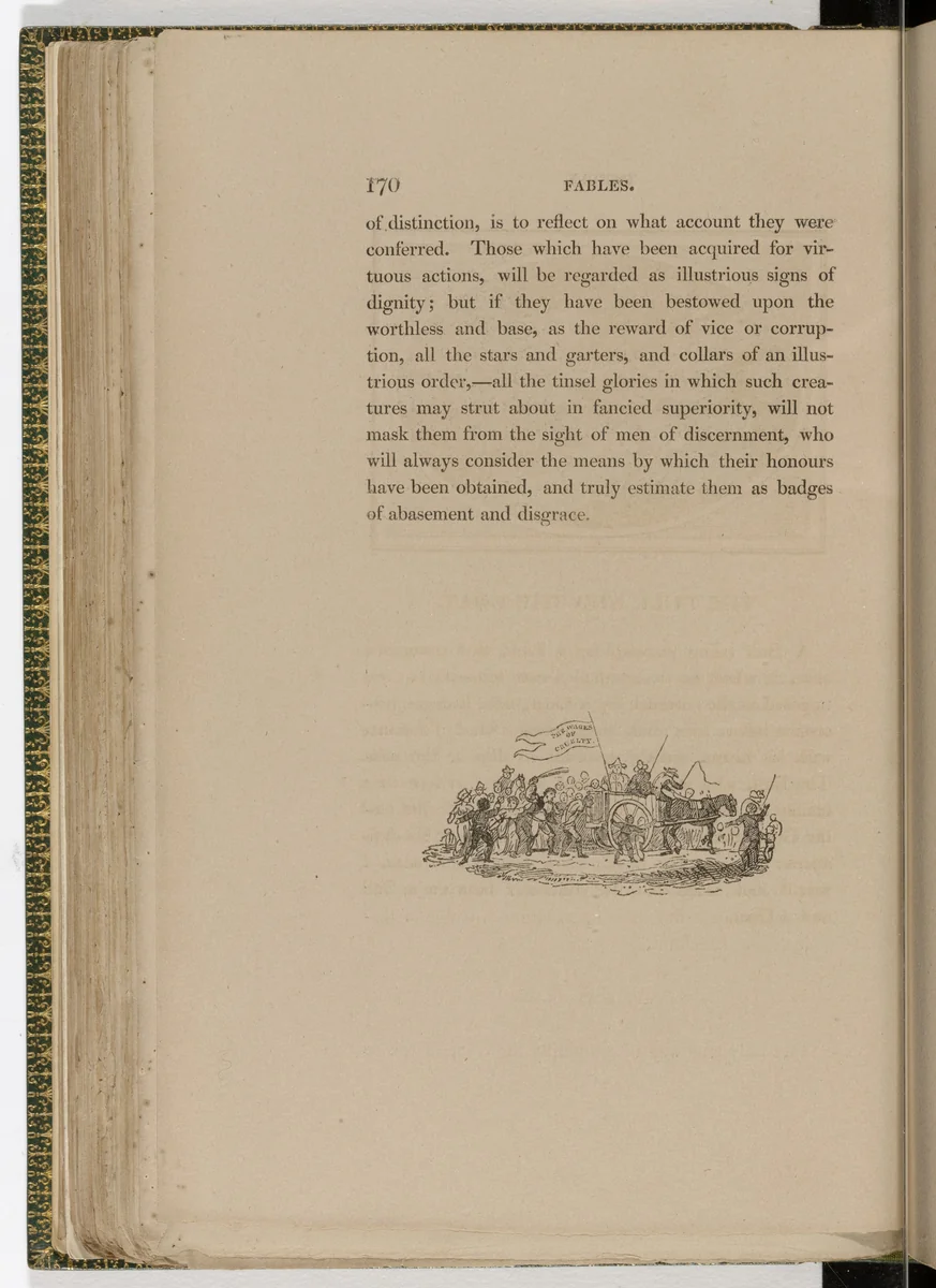 Tailpiece (page 170) from The Fables of Aesop by Thomas Bewick, illustrated book, 1818