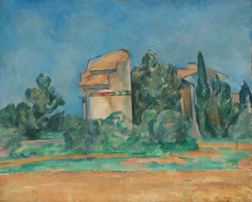 The Pigeon Tower at Bellevue by Paul Cezanne, painting, 1890