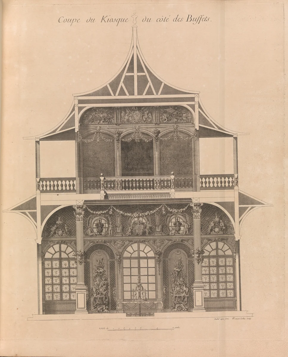 Recueil Des Plans, Élévations et Coupes Tant Géométrales qu'en Perspective Des Châteaux, Jardins, et Dépendances, Que Le Roy De Pologne Occupe en Lorraine... by Emmanuel Héré de Corny, book, 1753