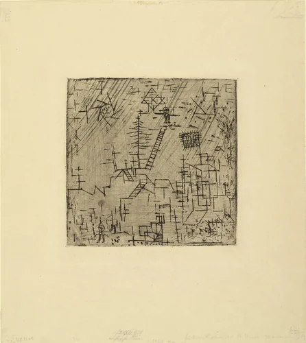 Juggler in April (Gaukler im April) by Paul Klee, print, 1928