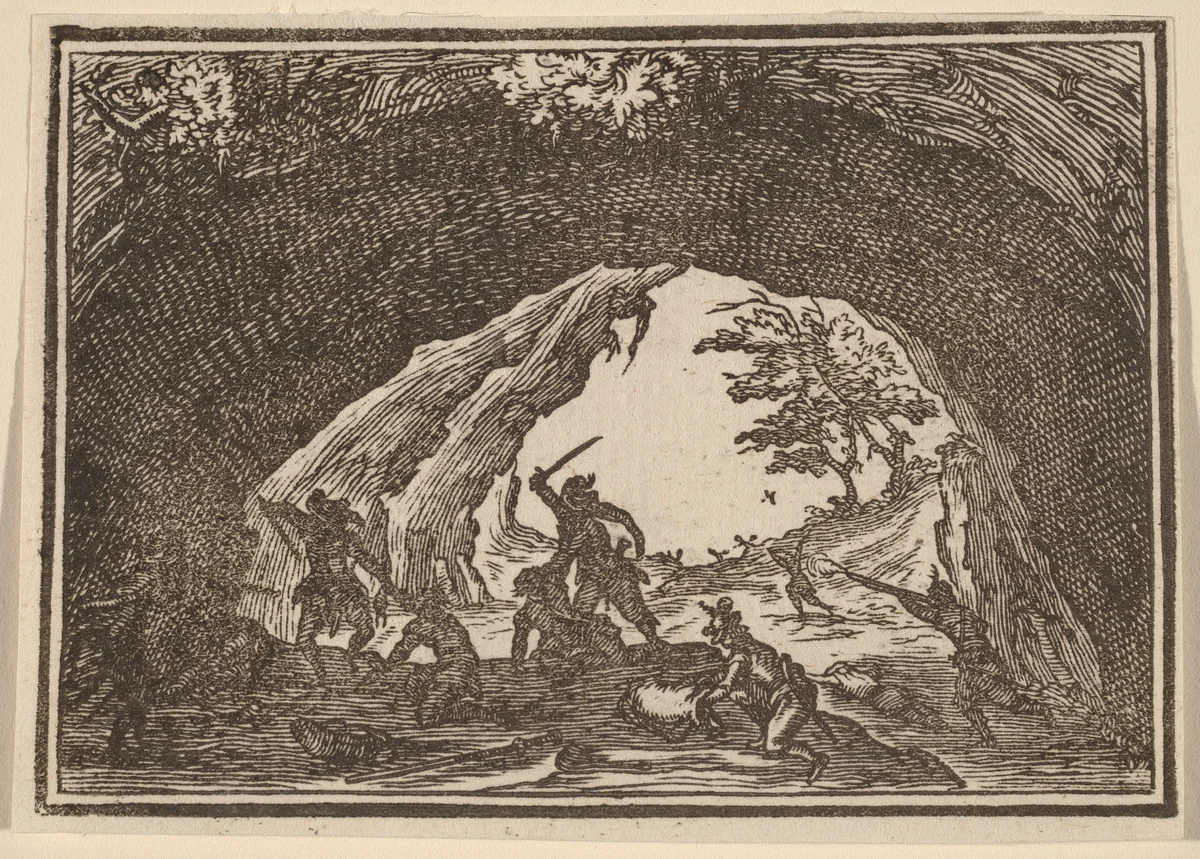 Soldiers Attacking Robbers by Edouard Eckman
Jacques Callot, print, 1621