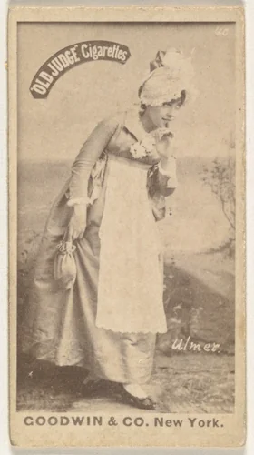 Ulmer, from the Actors and Actresses series (N171) for Old Judge Cigarettes by Goodwin & Company, photograph, 1886-1890