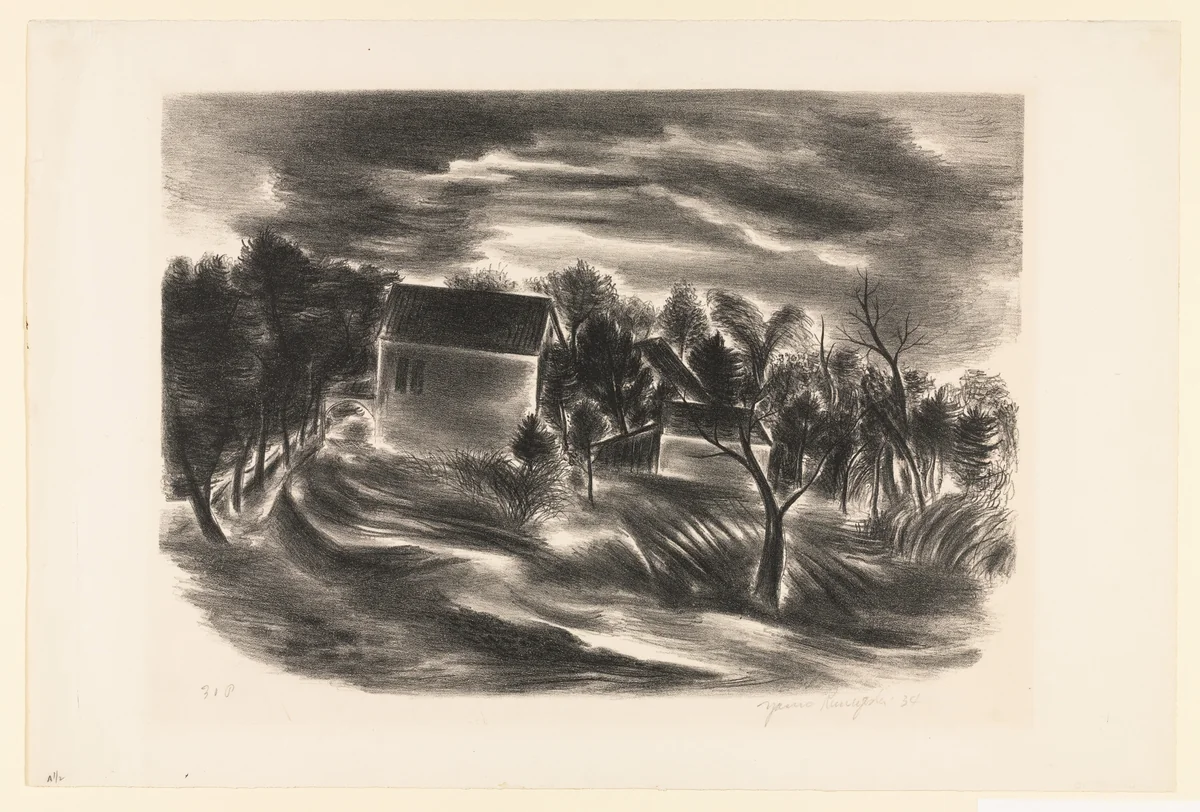 Dawn by Yasuo Kuniyoshi, print, 1934