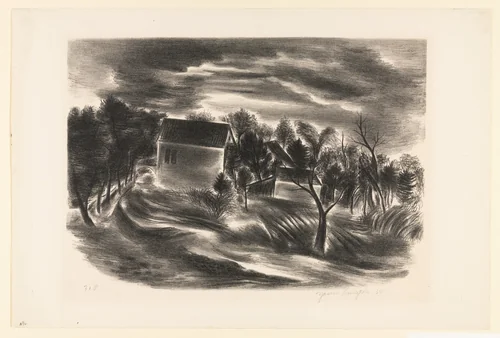 Dawn by Yasuo Kuniyoshi, print, 1934