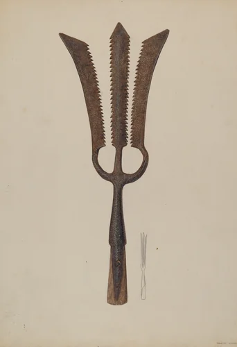Sturgeon Spear by Samuel Faigin, index of american design, 1938
