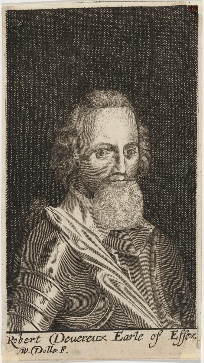 Robert Devereux, Second Earl of Essex by William Dolle, print, 1600-1720