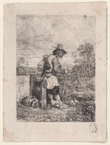 A Beggar by Alexandre-Gabriel Decamps, print, 1833-1838