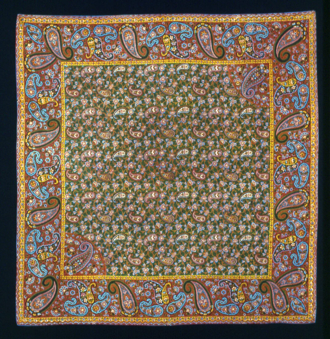 Handkerchief by France, Alsace, textile, 1825-1835