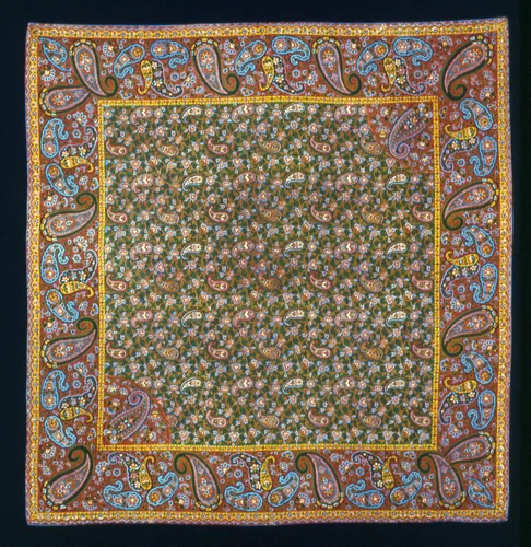 Handkerchief by France, Alsace, textile, 1825-1835