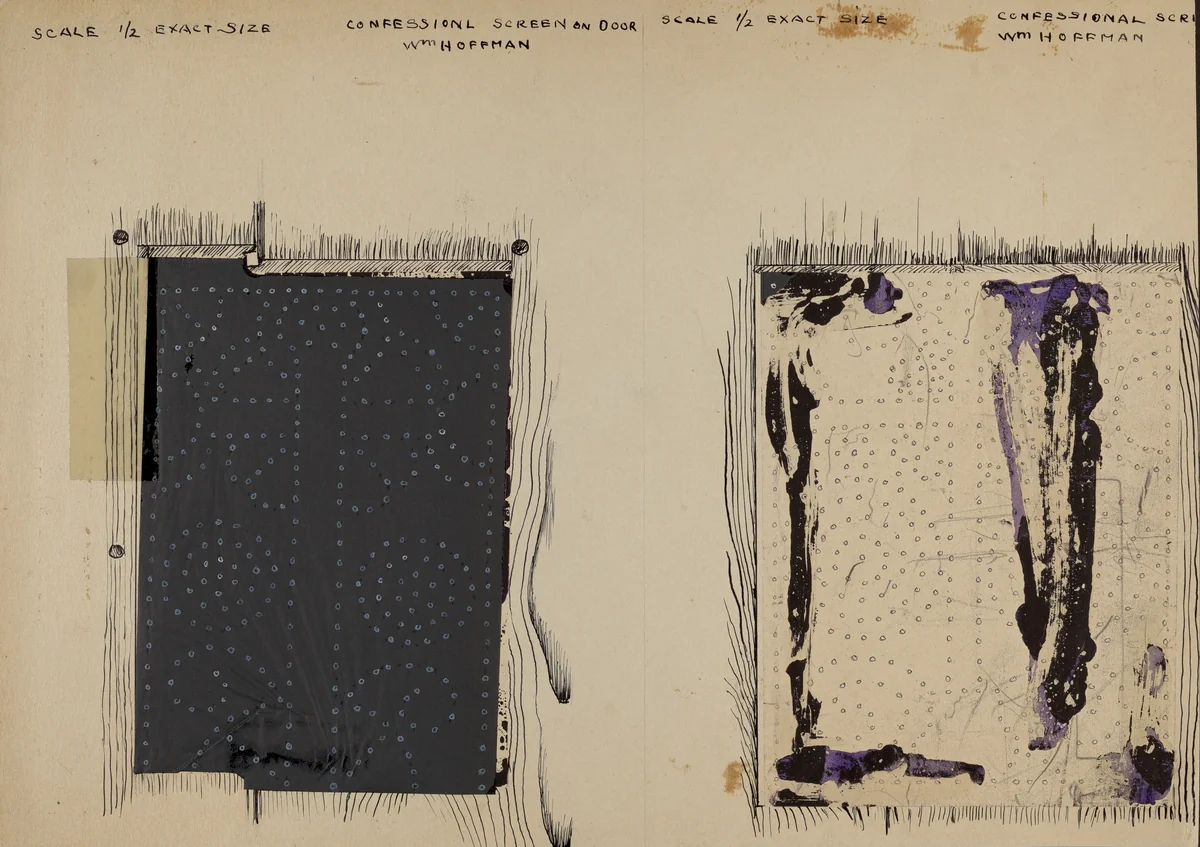 Confessional Screen by William Hoffman, index of american design, 1936