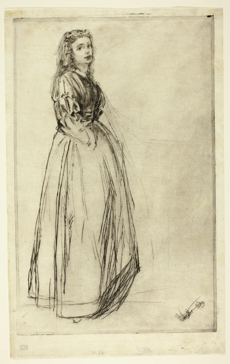 Fumette, Standing by James McNeill Whistler, print, 1859