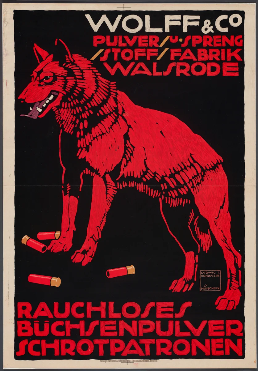 Wolff & Co by Ludwig Hohlwein, design, 1912