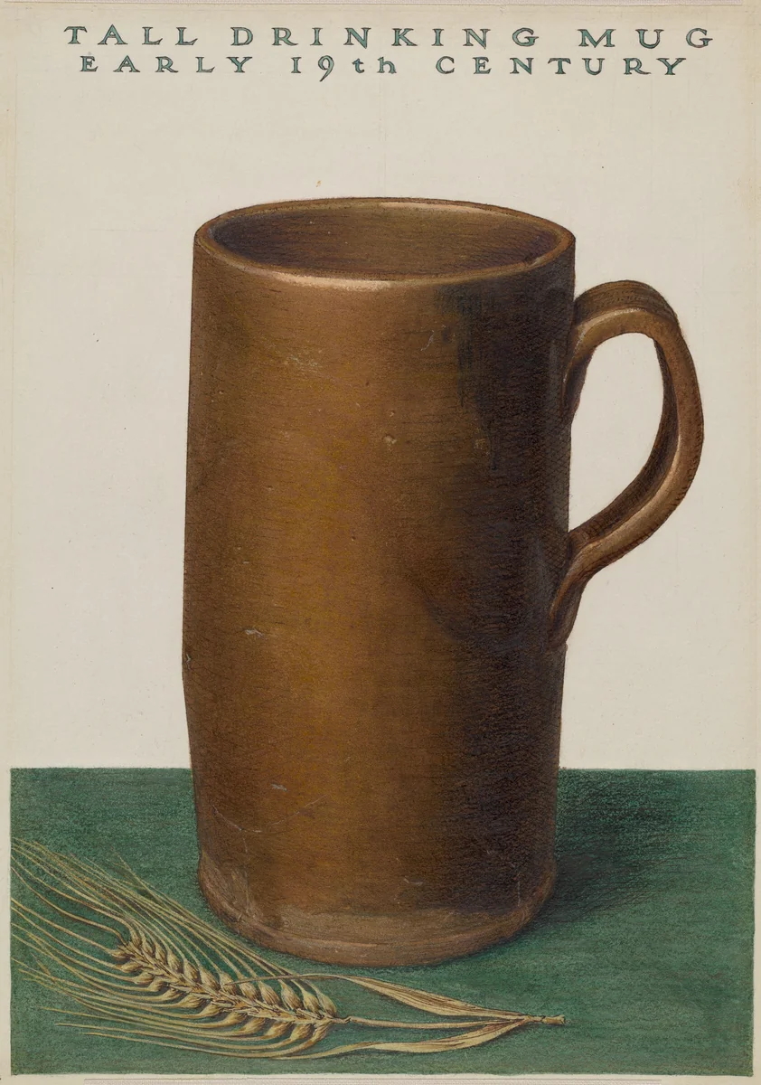 Tall Drinking Mug by John Matulis, index of american design, 1935-1942