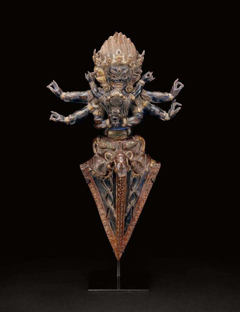 Personified Ritual Dagger (Vajrakila) in Ritual Embrace (Yab-yum) by Tibet, other, 1501-1600