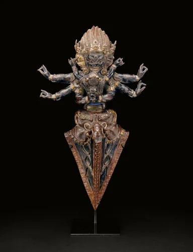 Personified Ritual Dagger (Vajrakila) in Ritual Embrace (Yab-yum) by Tibet, other, 1501-1600