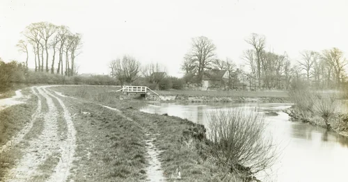 Kelmscott Manor: From the Thames by Frederick Evans, photograph, 1896