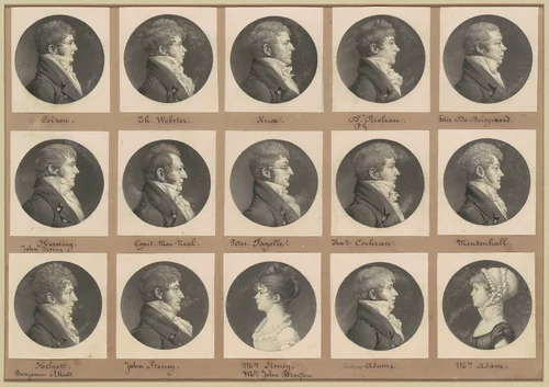 Saint-Mémin Collection of Portraits, Group 47 by Charles B. J. Févret de Saint-Mémin, volume, 1809