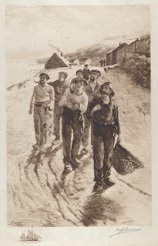 The Fisherman's Song by Milton James Burns; Henry Pruett Share, print, 1887
