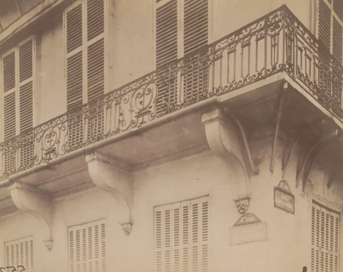 Balcon. 24 quai de Bethune by Eugène Atget, photograph, 1905