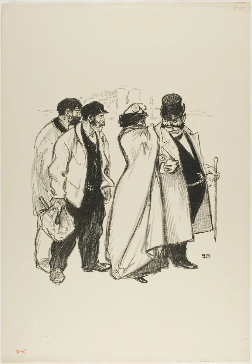 She Turned Out Badly! by Théophile Alexandre Steinlen, print, 1894