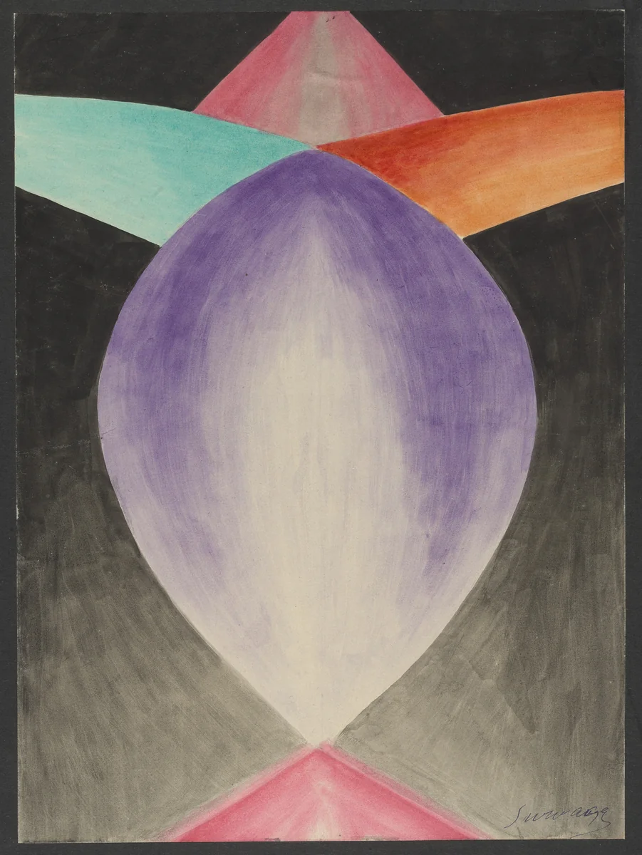 Colored Rhythm: Study for the Film by Léopold Survage, drawing, 1913