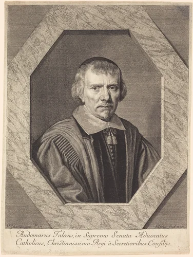Omer Talon by Jean Morin; Philippe de Champaigne, print, 1600-1650
