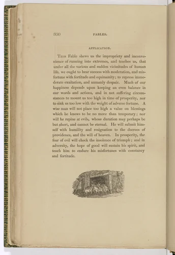 Tailpiece (page 350) from The Fables of Aesop by Thomas Bewick, illustrated book, 1818
