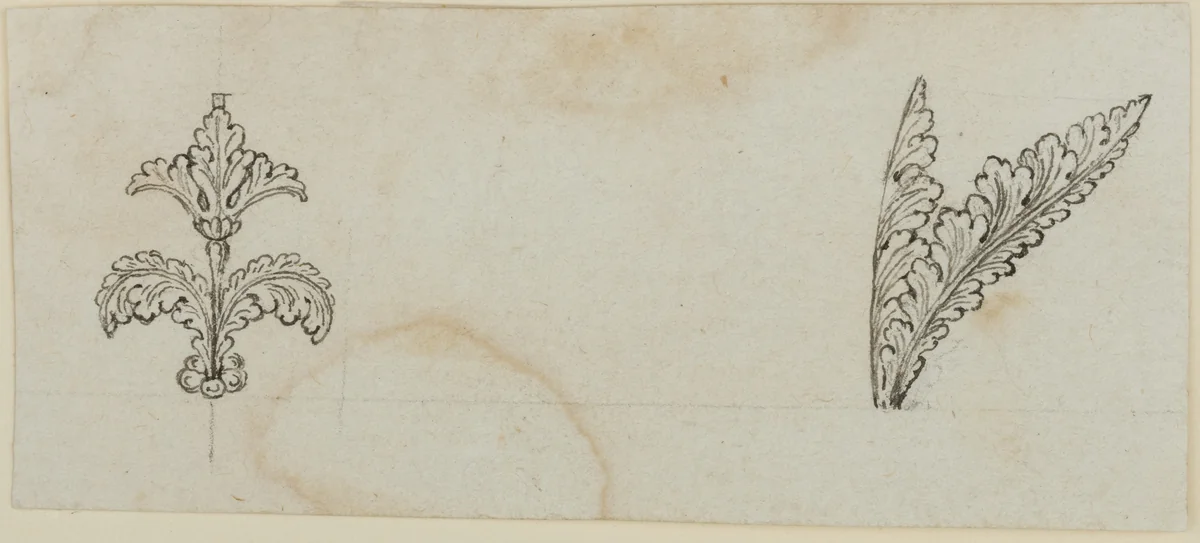 Two Designs for the Decoration of Firearms by Nicolas Noël Boutet, drawing, 1772-1830