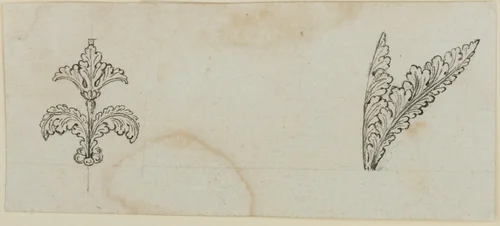 Two Designs for the Decoration of Firearms by Nicolas Noël Boutet, drawing, 1772-1830