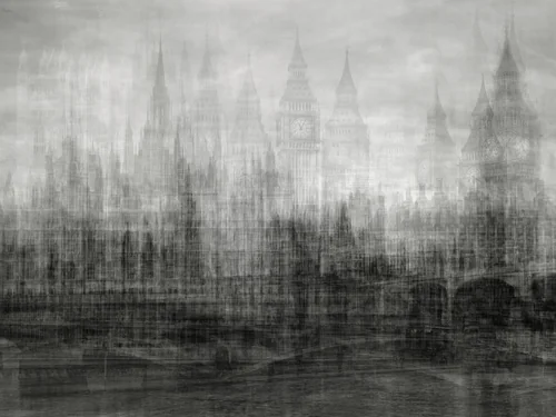 Houses of Parliament, London by Idris Khan, photograph, 2012