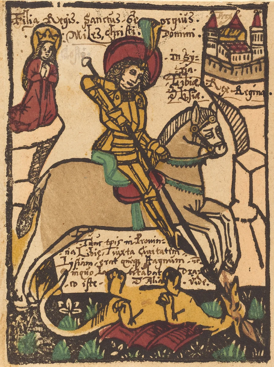 Saint George by German 15th Century, print, 1460-1470