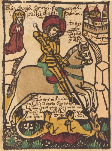 Saint George by German 15th Century, print, 1460-1470