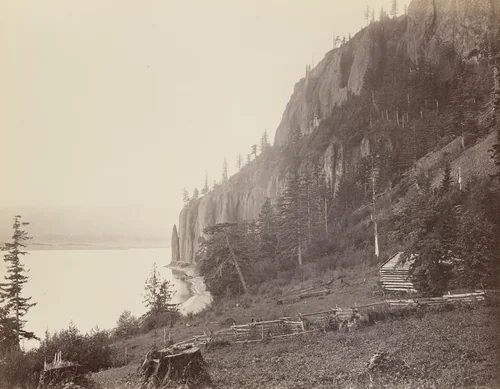 Cape Horn, Columbia River by Carleton E. Watkins, photograph, 1867