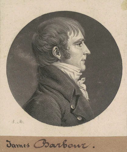 James Barbour by Charles B. J. Févret de Saint-Mémin, print, 1808